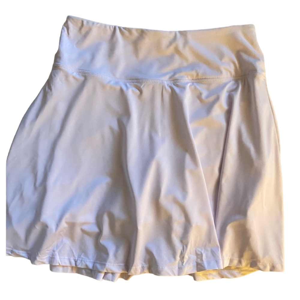 Sports workout yoga skort women’s white shorts underneath UPF 5O+ NWT